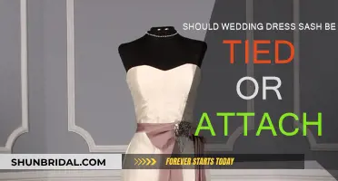 Wedding Dress Sash: Tie or Attach?