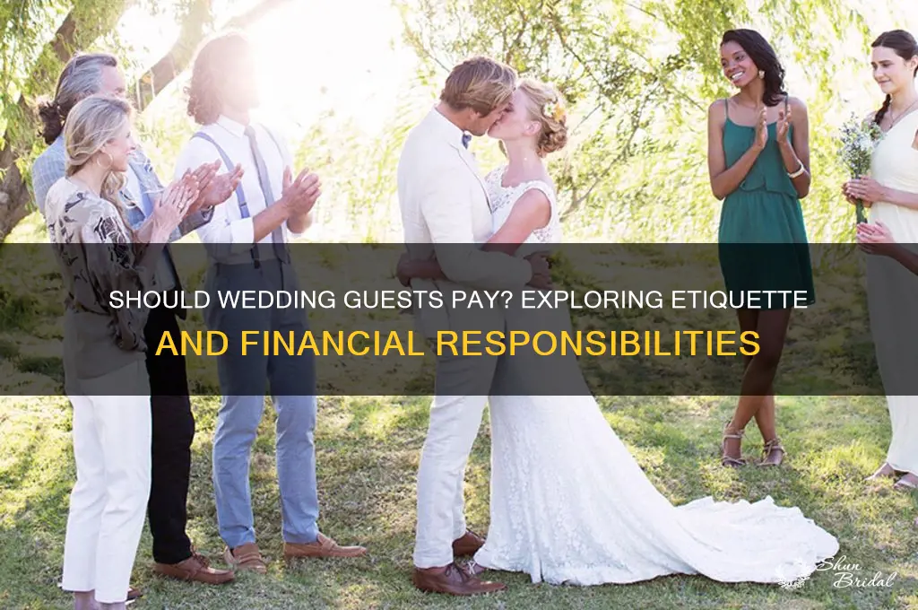 should wedding giests pay