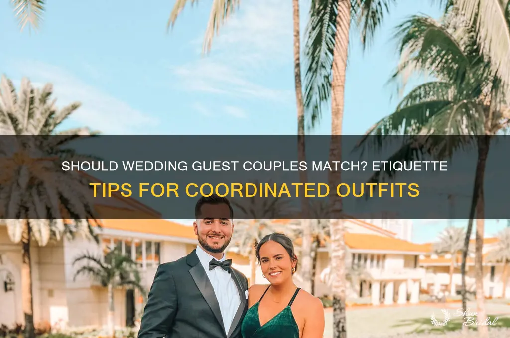 should wedding guest couples match