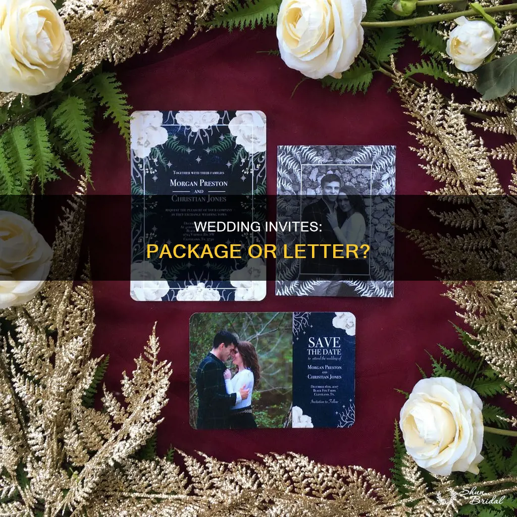 should wedding invitations be mailed as a package or letter