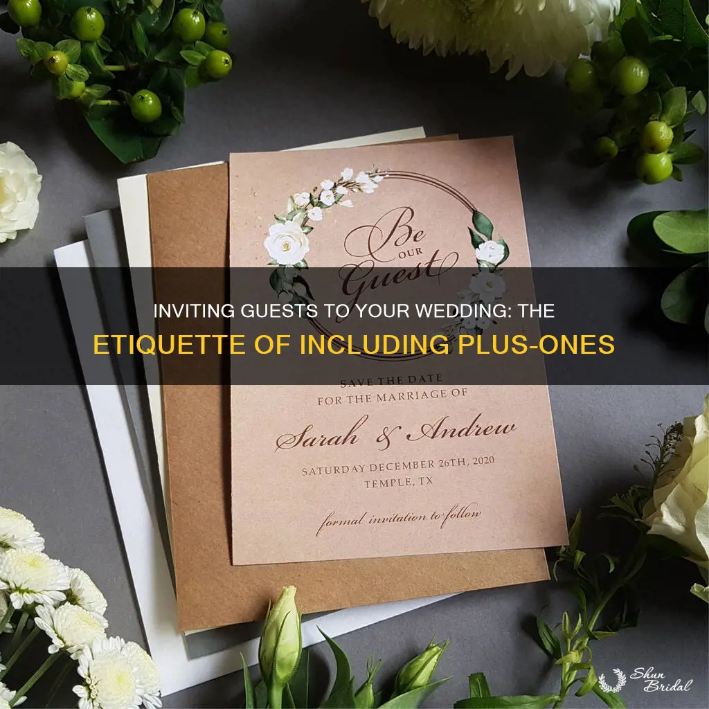 should wedding invitations include a guest