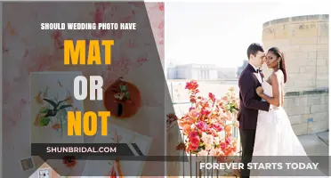 Mat or No Mat: Wedding Photo Framing