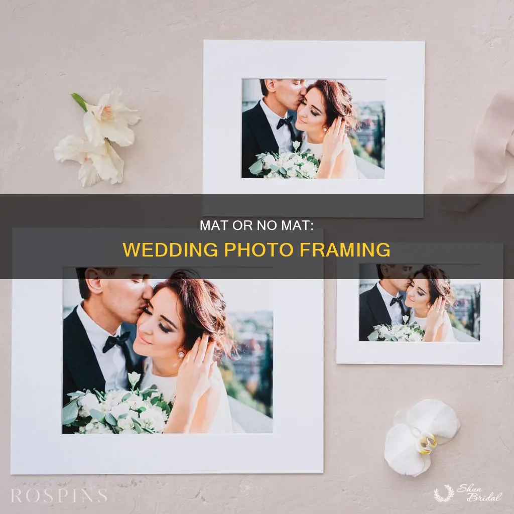 should wedding photo have mat or not