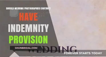 Wedding Photography Contracts: Indemnity Provisions Explained
