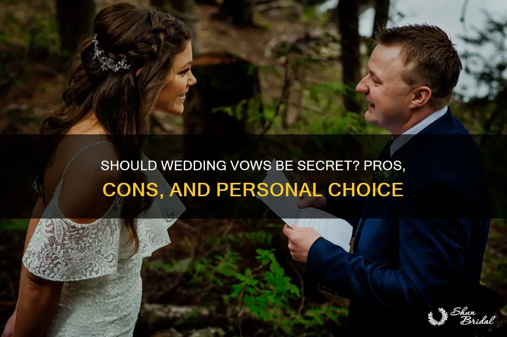 should wedding vows be secret
