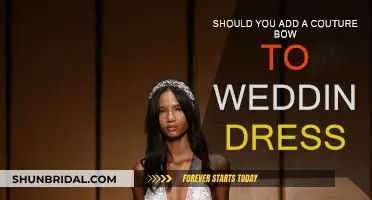 Adding a Couture Bow: Enhancing Your Wedding Dress