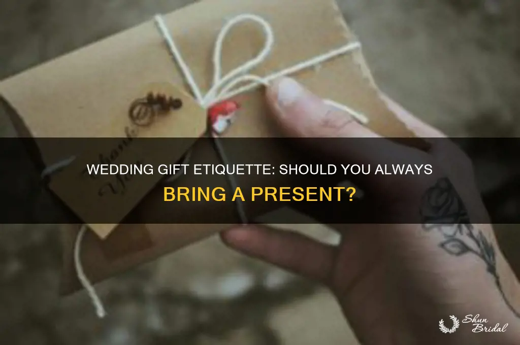 should you always bring a wedding gift