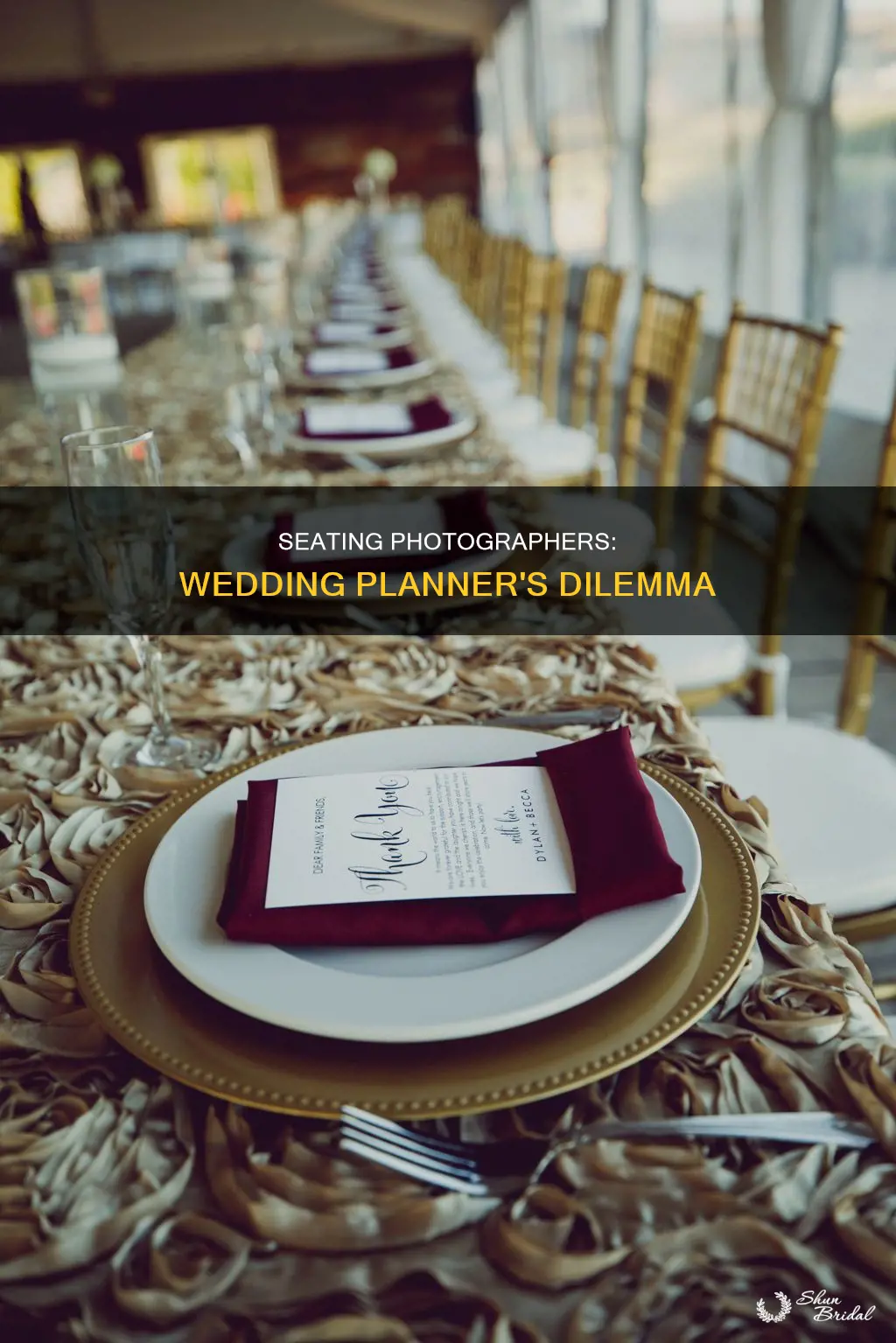 should you assign seat photographer wedding planner wedding