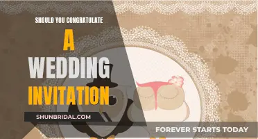 Wedding Invitation Congratulation: Is It Necessary?