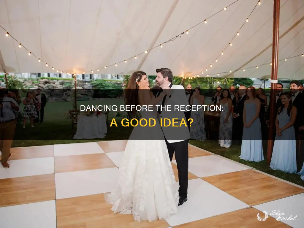 should you dance before the reception wedding