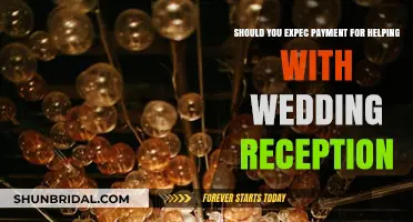 Helping with Wedding Reception: When to Expect Payment