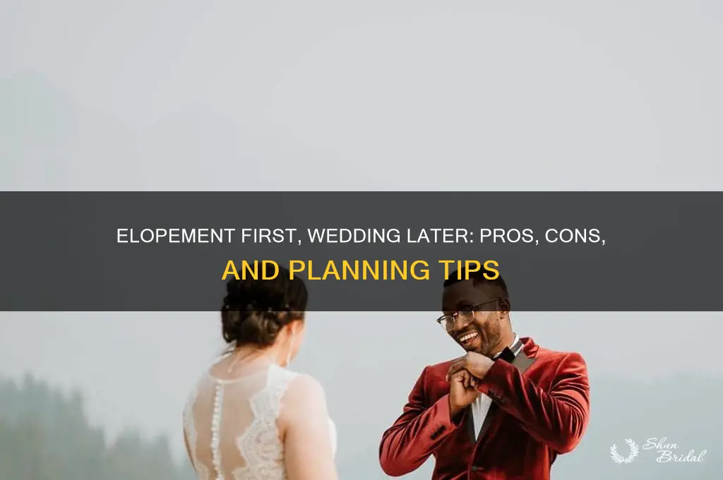 should you get eloped and have a wedding ceremony later