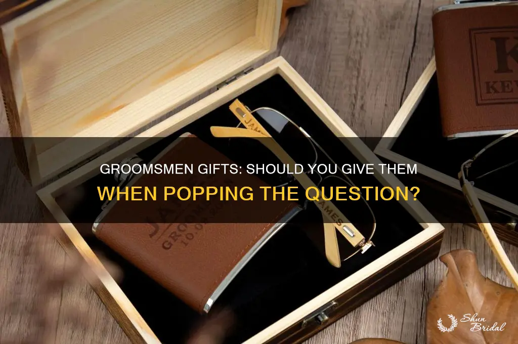 should you get groomsmen gifts when asking