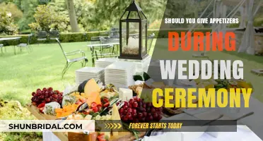 Should You Serve Appetizers During Your Wedding Ceremony?
