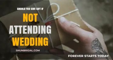 Should You Send a Wedding Gift if You Can't Attend?