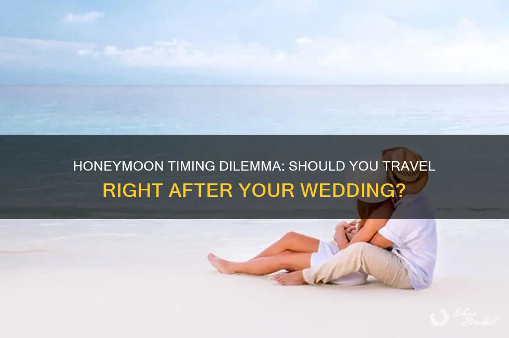 should you go on your honeymoon right after your wedding
