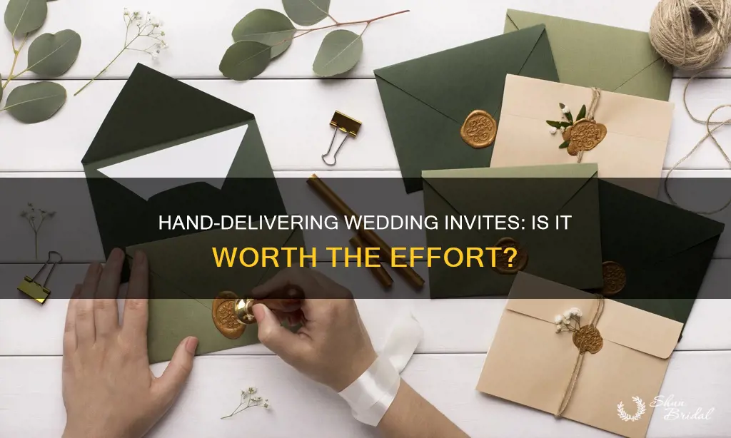 should you hand deliver wedding invitations