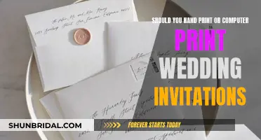 Hand-Printed or Computer-Printed Wedding Invites: Which is Best?