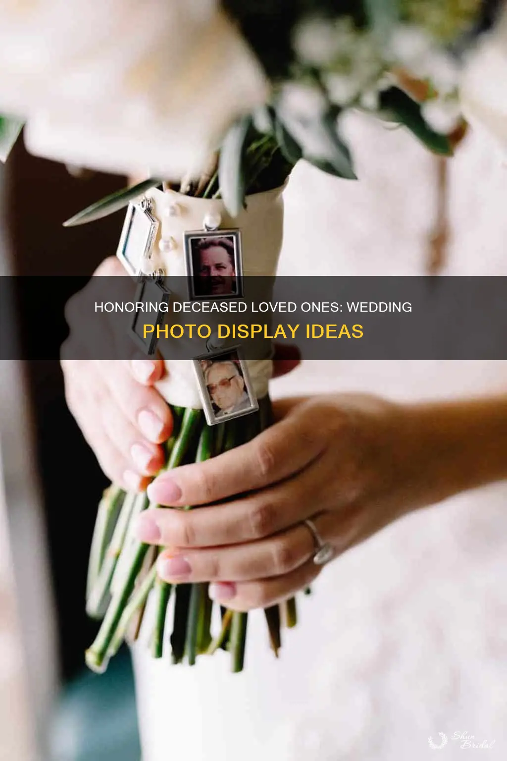 should you have a photo display of deceased at wedding