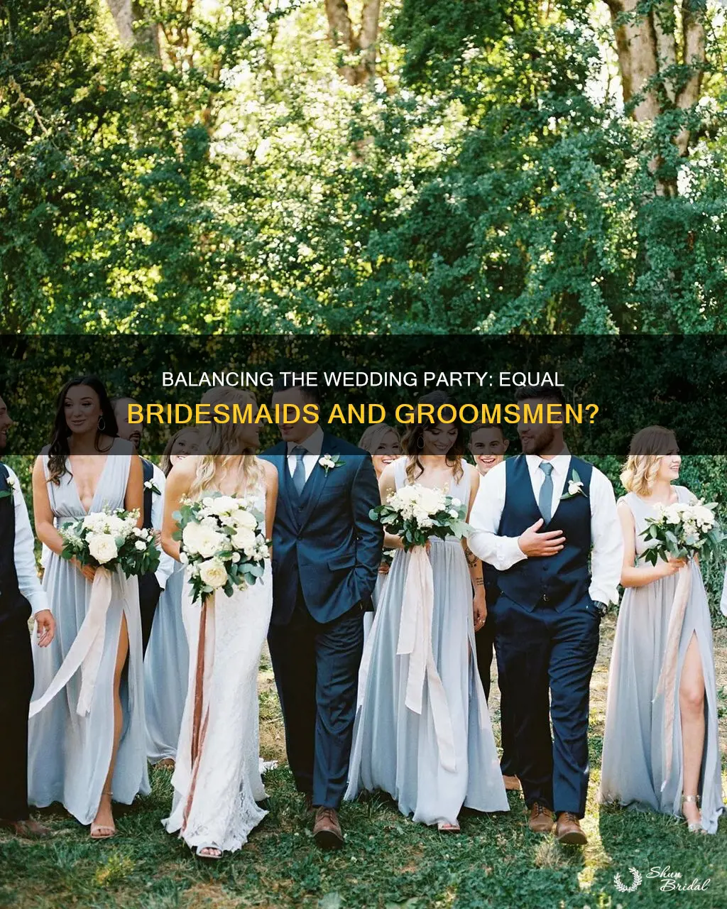 should you have equal bridesmaids and groomsmen