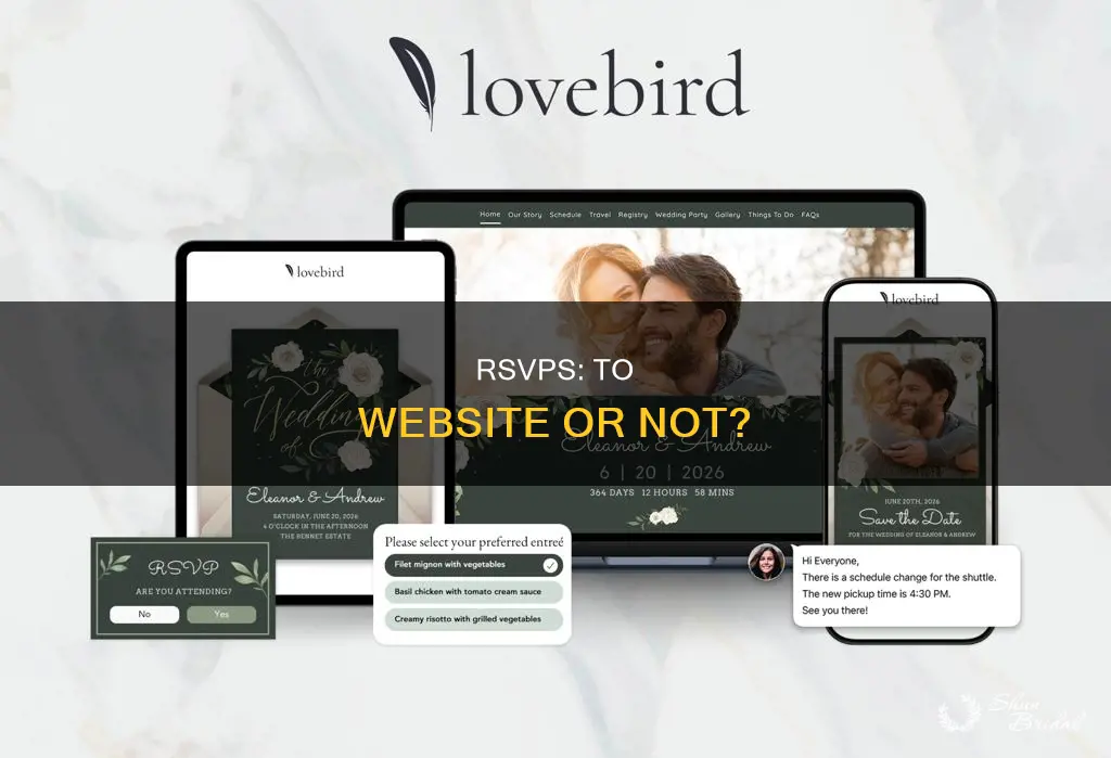 should you have rsvp on wedding website