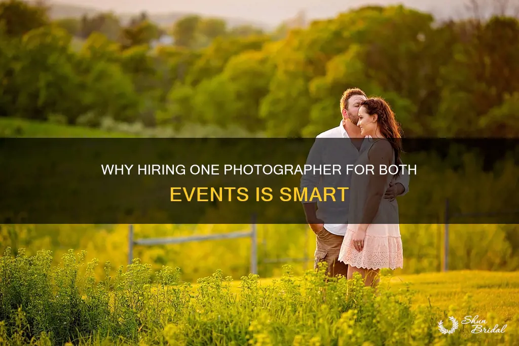 should you hire the same photographer for engagement and wedding