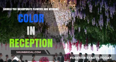 Flowers and Color: The Perfect Wedding Reception Combo?