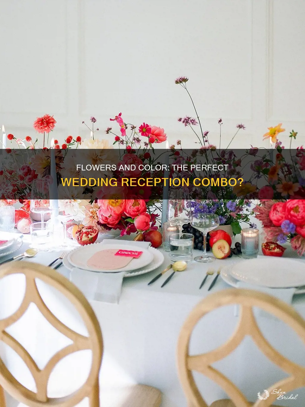 should you incorporate flowers and wedding color in reception