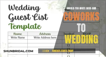 Wedding Guest List: Inviting Bosses and Coworkers, Good Idea?