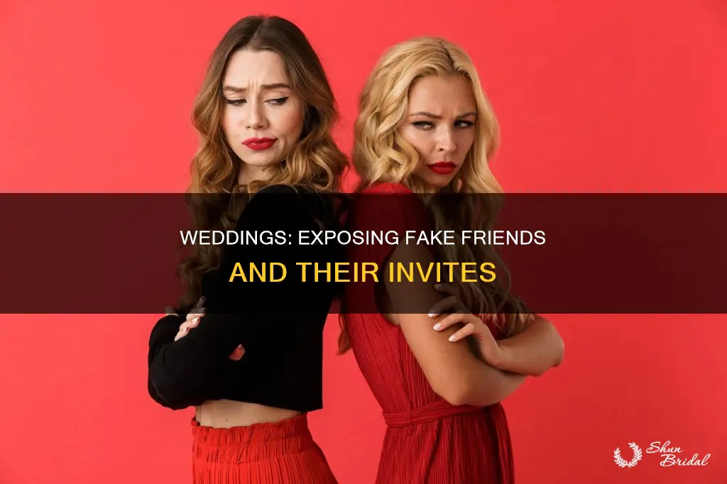 should you invite fake friends to wedding