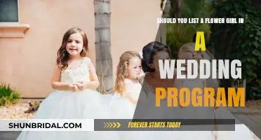 Should You Include a Flower Girl in Your Wedding Program?