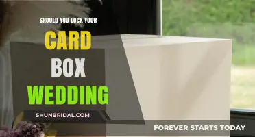 Securing Your Wedding Gifts: Should You Lock Your Card Box?