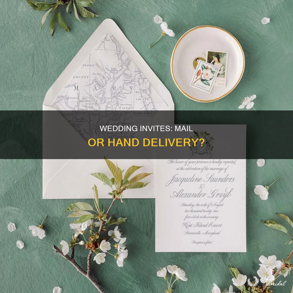 should you mail wedding invitations or hand them out