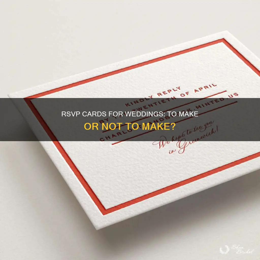 should you make rsvp cards for weddings