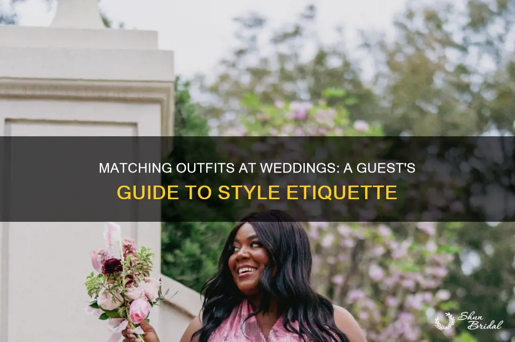 should you match at a wedding as a guest