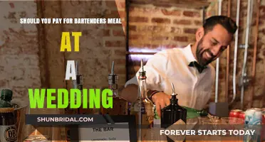 Should You Cover Your Bartender's Meal at Your Wedding?