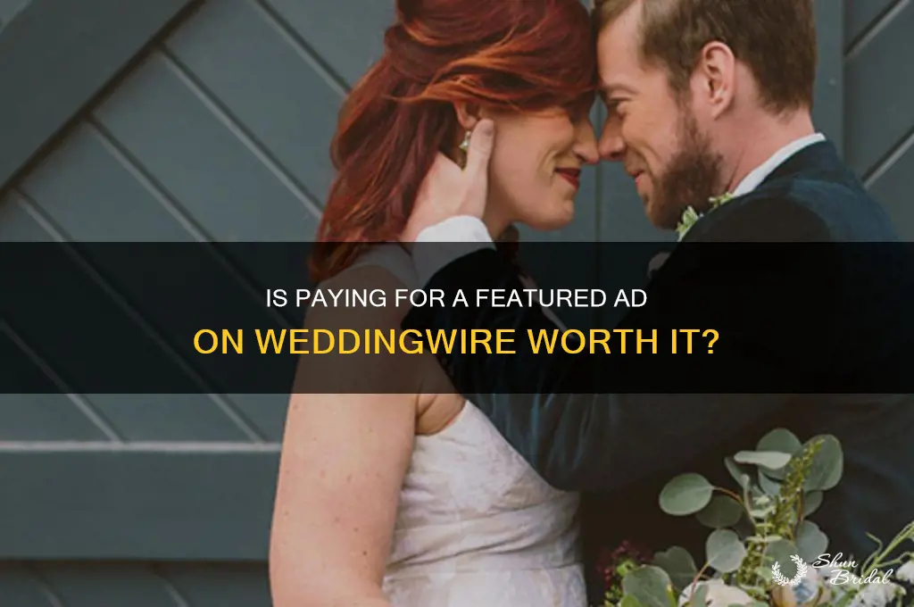 should you pay for featured ad on wedding wire