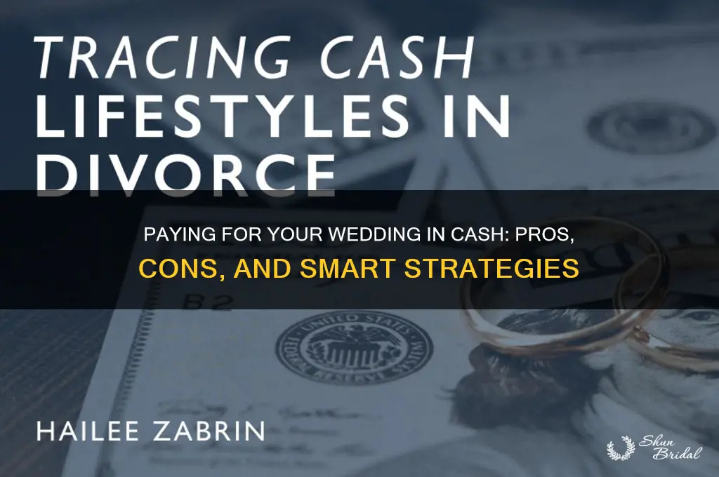 should you pay for wedding all in cash