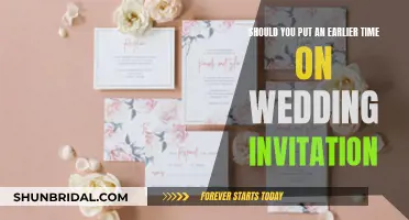 What Time Should You Put on Your Wedding Invitations?