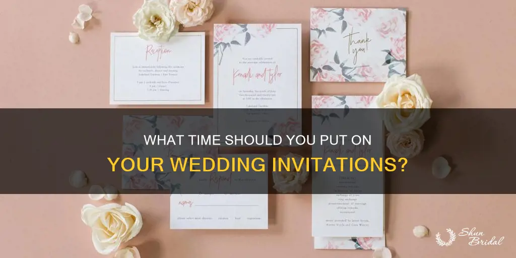 should you put an earlier time on wedding invitation