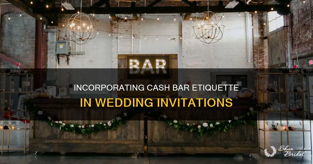 should you put cash bar on wedding invitations