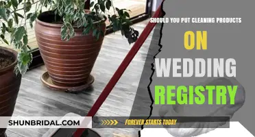 Cleaning Products: A Wedding Registry Essential?