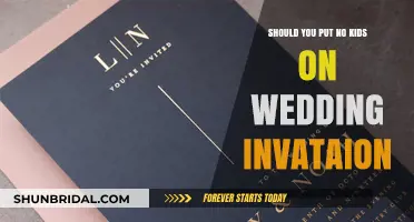 Wedding Invitation Etiquette: No Kids Allowed