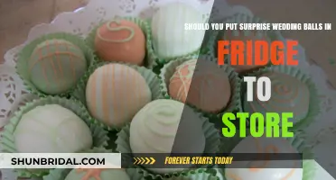 Storing Surprise Wedding Balls: Fridge or Not?