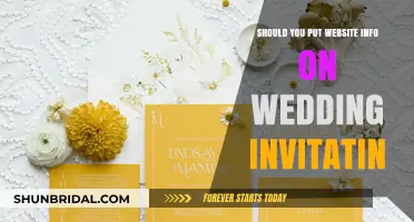 Website Details on Wedding Invites: Yes or No?