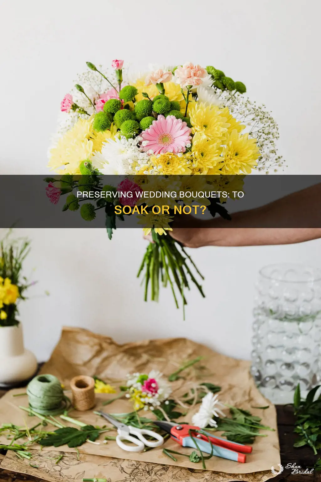 should you put wedding bouquet in water