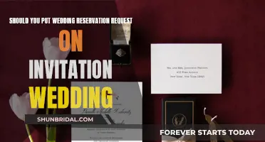 Wedding Invitation Etiquette: Reservation Requests