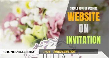 Wedding Website on Invitation: To Include or Not?