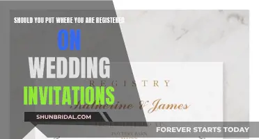 Where to List Wedding Registry Information: Invitation Etiquette