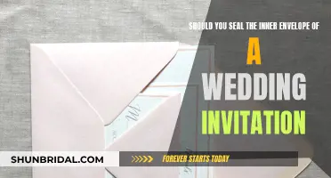 Wedding Invitation Etiquette: Seal Inner Envelope?